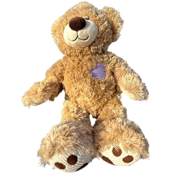 Build A Bear Rag Patches & Corduroy Teddy Plush Stuffed Security Support Pet Toy - Picture 1 of 16